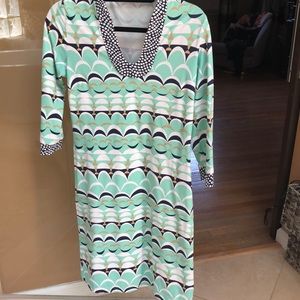 J. McLaughlin colorful and soft fabric dress Small